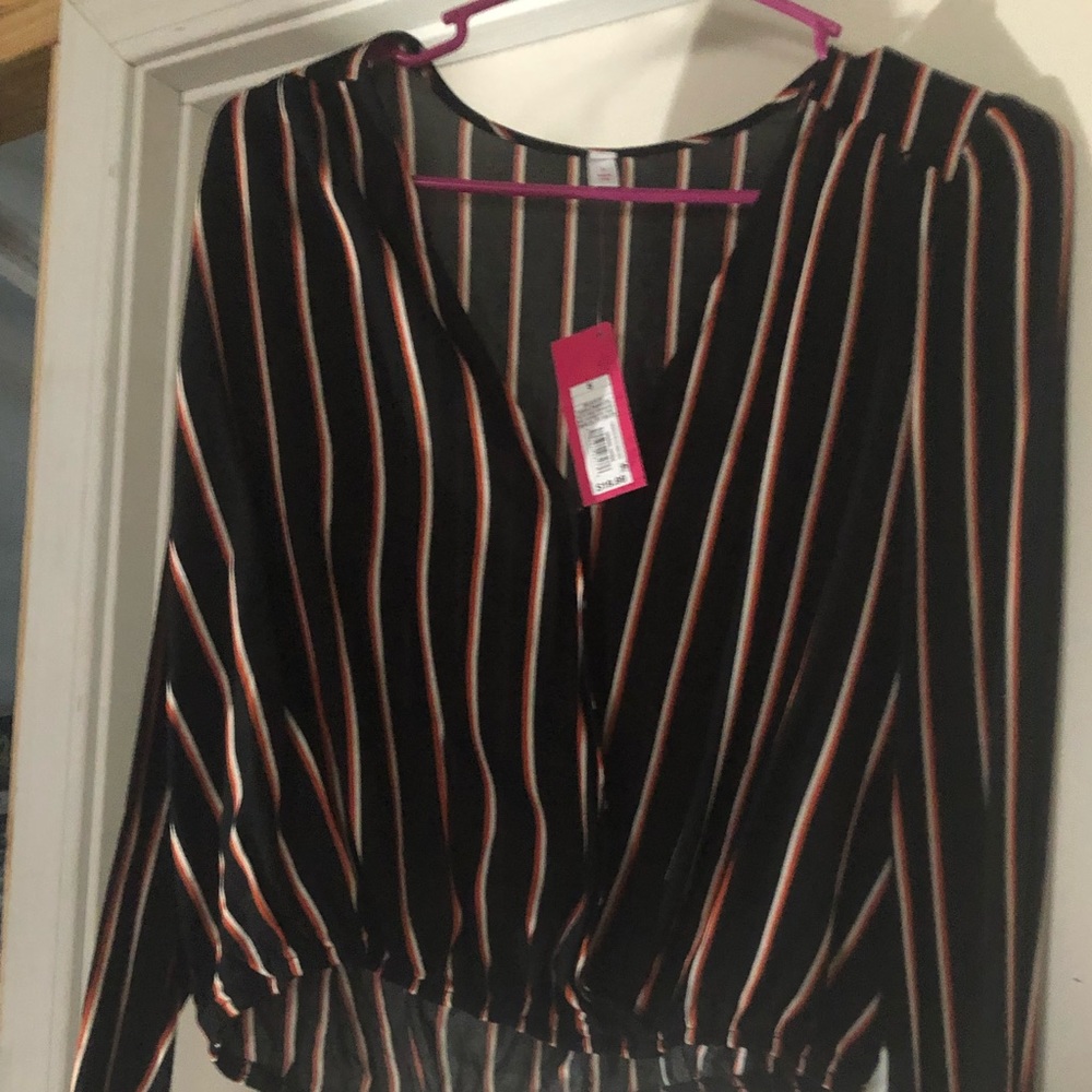 Women’s multiple colored sheer long sleeved shirt